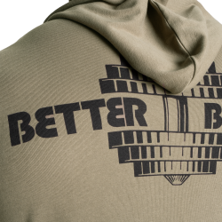 Light Zip Hoodie, Washed Green