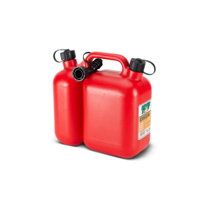 Never Stop Bensinkanne kombi Plast - 5/2,5 Liter- for bensin og olje