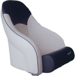 Bluesea Captain Stol Im. Skinn Offwhite m/Bl� Rygg og Vipp