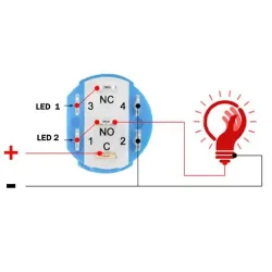  Nautilight Strmbryter m/Lys Av/P 12V