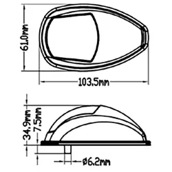 Lanternesett Nautilight LED krom ABS-plast inntil 20m