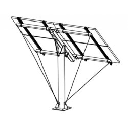 Bakkestativ til solcelle 4x300/350/400W etc