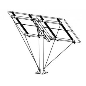 Bakkestativ til solcelle 4x300/350/400W etc
