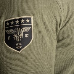 BB Thermal Henley, Washed Green