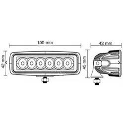 Lyskaster 18W LED 6000k 10-30V