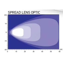 Hella Sea Hawk-350 LED lyskaster bredt lysbilde Hvit