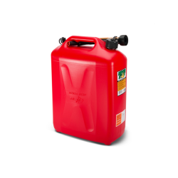 Never Stop Bensinkanne - Rd Plast - 20 Liter- Auto stop helletut