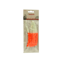 Kroksett osean 4 makk 6/0 rd m/fluor,fiske etter bla. sei, lyr og torsk