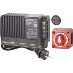 Blue Sea Hovedbryter 300A og Batterilader 65A