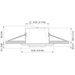 Quick YOKO Downlight Power LED SS 1,5W