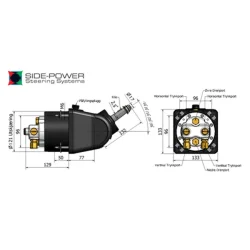 Styrepumpe m/Tilt 43 Cm/3