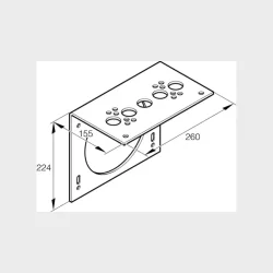 Ebersp�cher Brakett Airtronic D5 Vinkelbrakett for D5