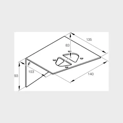 Ebersp�cher Festebrakett D2/D4/D4+ Vinkelbrakett