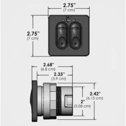 Lenco Flybridgekit u/Indikator for nye Tactilepanel 