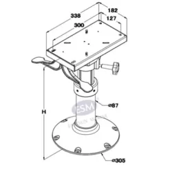 Sailcroft Stolstativ HD Gass 35-47cm