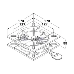 Sailcroft Stolsvivel L�sbar
