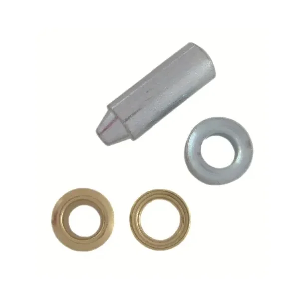 Maljer Messing 18mm 15pk Leveres med stanseverkty og underlag Innvendig diam. 18 mm 15 stk