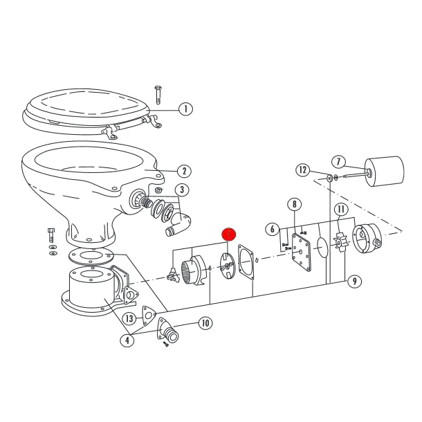 Matromarine Kvernhus for Ocean Elektrisk Toalett