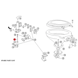 Matromarine Pumpehndtak med Stang til Manuelt Toalett