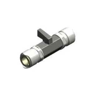 Whale Quick Connect Avstengningsventil Messing 15mm Hun-Hun 