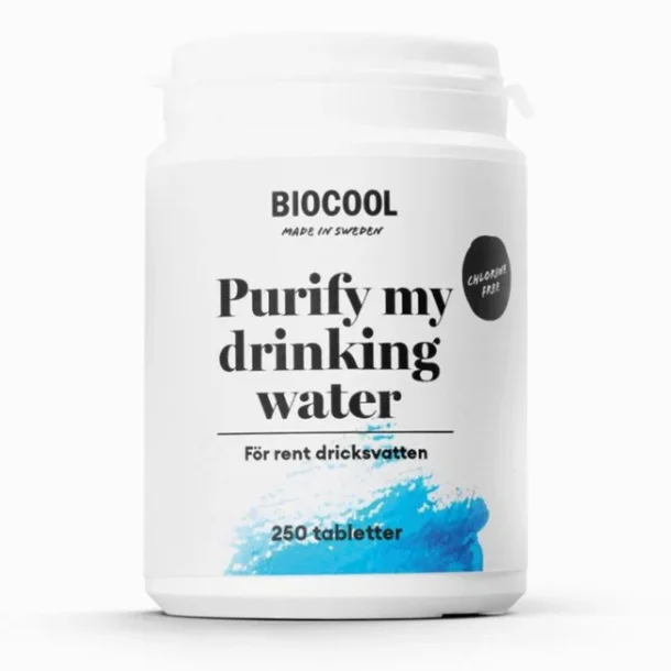 Bio Cool Clean Water 250 tabletter Dreper alle mikroorganismer i vannet 250 tabletter Rekker til 125