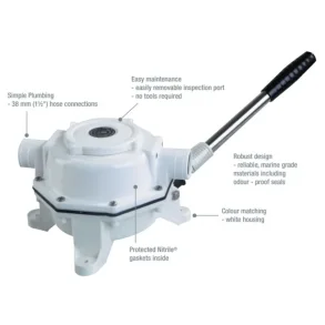 Whale Manuell Septikkpumpe Mk5 Skottmontering