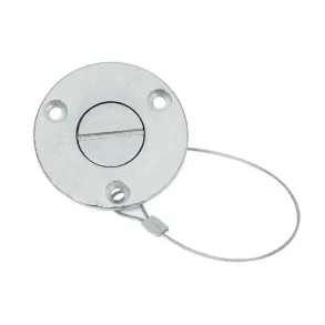 Lenseplugg Syrefast med Spor AISI316 syrefast stl  flens 55mm  utskjring 28,5mm