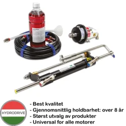 Hydrodrive Hydraulisk Styring MF115MRA Maks 115hk / 50 knop Med tilbakeslagsventil Enkel montering