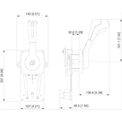 Ultraflex Kontrollboks Sidemont M/Trim B310B 