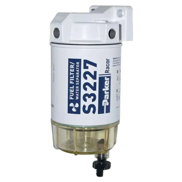 Racor 320R-Rac-01 Bensin vannutskillerfilter 180 L/Time Utenbords Bensin vannutskiller 10 micron Mak