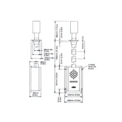 Taylors Blakes topptank dieselvarmer - messing eller rustfritt stl