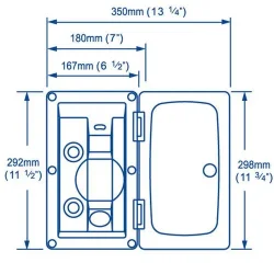 Whale Swim'n'Rinse Dusjanlegg med Lokk