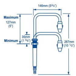 Whale Teleskopisk Pentrykran m/bryter p tuten 