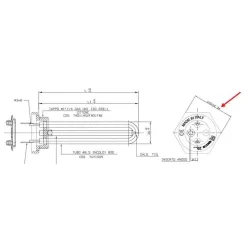 Ati Varmelement 1250W 230V Element varmtvannsbereder 1250W