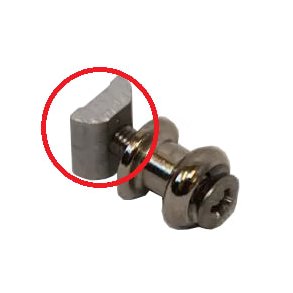 Kalesjeknapp-mutter for Ertec kalesjeknapp