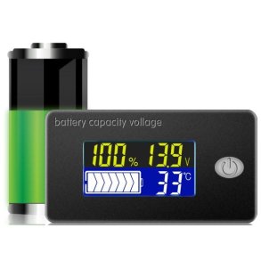 Batterimonitor for LiFePO4-batterier og blybatterier.