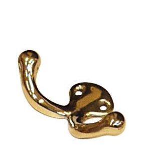 Knagg 2 Kroker Messing