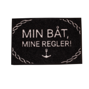 Matte Sort Min bt mine regler 45x30cm