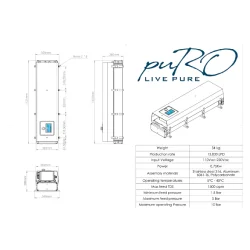 Omvendt osmose vannrenser ved kai - Helautomatisk - Styring via telefon