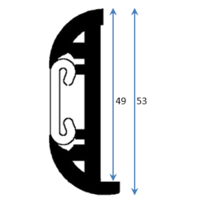 PVC Fenderlist B1633B Gr 18m