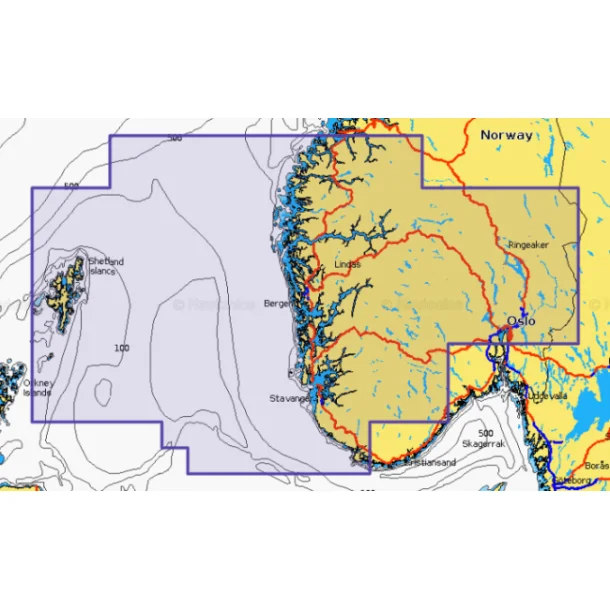 Navionics- Ferdiglastet kart