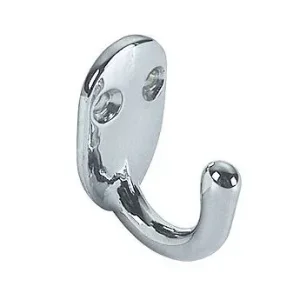 Knagg 1 Krok 40x20x30mm Forkrommet Messing