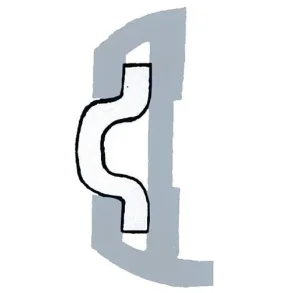 PVC Innleggslist U2011D Hvit 15,5m