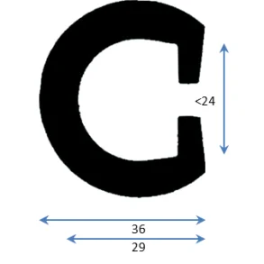 PVC Fenderlist C1590G Sort 18m