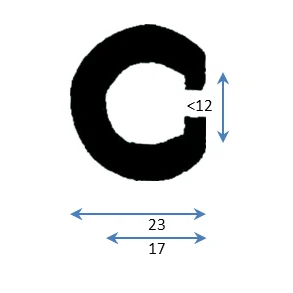 PVC Fenderlist C1590C Sort 15m