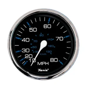 Faria Logg 0-30 85mm 12V Ss/Sort