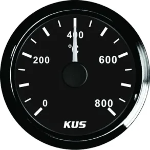 Eksostemperaturmler 0-800gr Sort/Sort rustfri