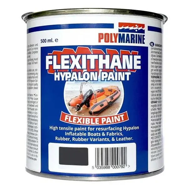 Polymarine Flexithane Hypalon Paint Black 500ml. 