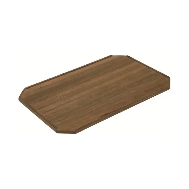 Bordplate Teak Firkantet 42x62cm Teaklaminat m/plywoodkjerne 3 strrelser Slingrekant