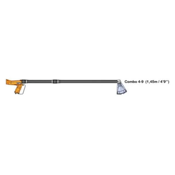 Krympepistol forlenger Ripack Combo 120cm vinklet